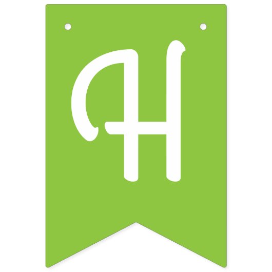 デイジーの花かわいいカラフル1歳の誕生日パーティー バンティングフラッグ (第2の旗)