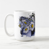 デイジーの花があなたの夢を咲かせるマグカップ コーヒーマグカップ (左)