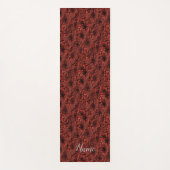 デイジーの花がブルゴーニュの自然 パーソナライズされた ヨガマット (正面)