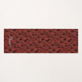 デイジーの花がブルゴーニュの自然 パーソナライズされた ヨガマット (正面(横))