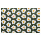デイジーの花が緑の模様 ファブリック (ファットクウォーター)