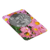 デイジーの花とのまわりにフレーム写真を追加 マグネット (右側)