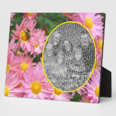 デイジーの花とのまわりに自分の写真を追加 フォトプラーク (側面)