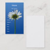 デイジーの花の名刺の垂直 名刺 (正面/裏面)