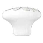 デイジーの花の心の平和のシンボルのサイン – Hippie セラミックノブ (側面)