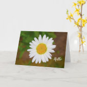 デイジーの花の挨拶状 カード (黄色い花)
