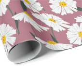 デイジーの花の模様 ラッピングペーパー (ロールコーナー)