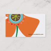 デイジーの花の破裂音のおもしろいの夏のデイジーのお洒落なかわいい 名刺 (裏面)