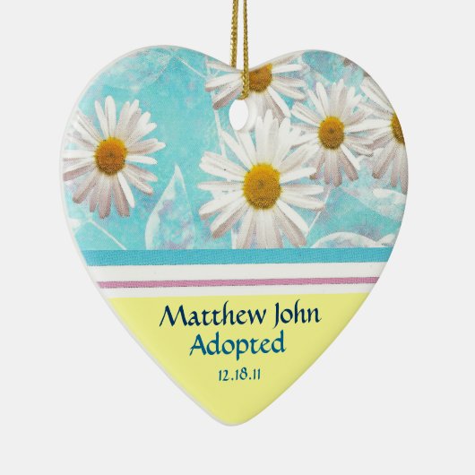 デイジーの花の誕生の発表のオーナメント セラミックオーナメント (右)