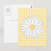 デイジーの花は黄色と白。 ポストカード (正面/裏面)