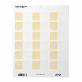 デイジーの花は黄色と白。 ラベル (フルシート)