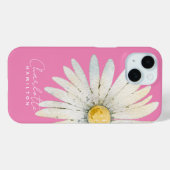 デイジーの花パーソナライズされた名 Case-Mate iPhoneケース (裏面 (横))