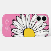 デイジーの花パーソナライズされた名 Case-Mate iPhoneケース (裏面 (横))
