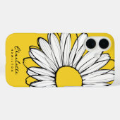 デイジーの花パーソナライズされた名 Case-Mate iPhoneケース (裏面 (横))