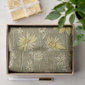 デイジーの花ヴィンテージephemeraパターン 薄葉紙 (ギフト)