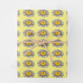 デイジーの花包み紙 ラッピングペーパーシート (インサイチュ)