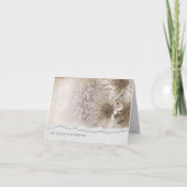 デイジーの花束と切り裂かれた縁の誓い更新式 招待状 (正面)