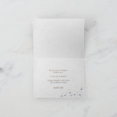 デイジーの花束の切れ端が日付を保存 招待状 (内部)