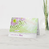 デイジーの花束母の誕生日 カード (正面)