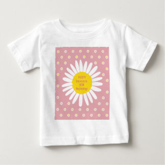 デイジーの花柄 – 純度、無垢引用文 ベビーTシャツ