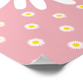 デイジーの花柄 – 純度、無垢引用文 ポスター (角)