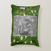 デイジーの花畑に写真を追加 アクセントクッション (裏面(縦))