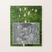 デイジーの花畑に写真を追加 ジグソーパズル (縦)