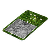 デイジーの花畑に写真を追加 マグネット (左側)