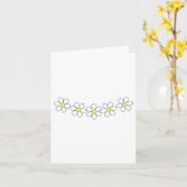 デイジーの花鎖のカスタマイズ可能なカード カード (黄色い花)