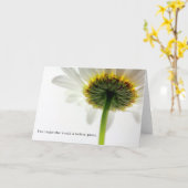 デイジーの花開花世界をより良くする空白の カード (黄色い花)