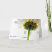 デイジーの花開花世界をより良くする空白の カード (正面)