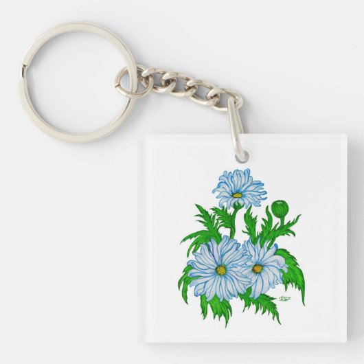 デイジーの花 キーホルダー (正面)