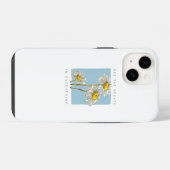 デイジーの花 美容スローガン iPhoneケース (裏面横)