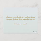 デイジーの花 – 誕生日はがき ポストカード (裏面)