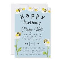 デイジーの花 1歳の誕生日 ハチ