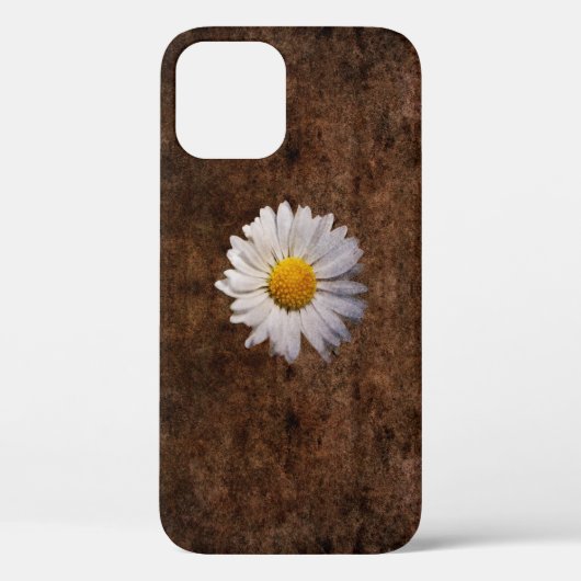 デイジーの茶色の背景の花Case-Mate iPhon Case-Mate iPhoneケース (裏面)