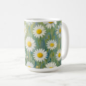 デイジーの草原 印象派の花柄 コーヒーマグカップ (正面右)