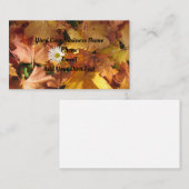 デイジーの葉ビジネスカード コーリングカード (正面/裏面)