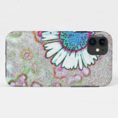 デイジーの虹のショッキングピンクの水の青のカラフル Case-Mate iPhoneケース (裏面(横))