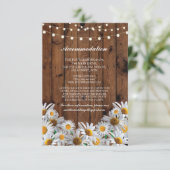 デイジーの調節木は結婚式の招待状をつけます エンクロージャーカード (スタンド正面)