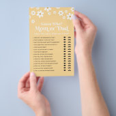 デイジーの赤ちゃんシャワー推測誰のゲームフライヤー チラシ (ハンドル)