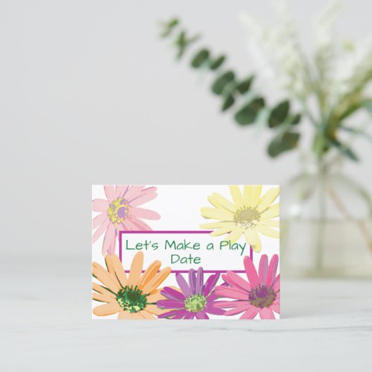 デイジーの遊日付け名刺 名刺 (スタンド正面)