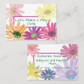 デイジーの遊日付け名刺 名刺 (正面/裏面)