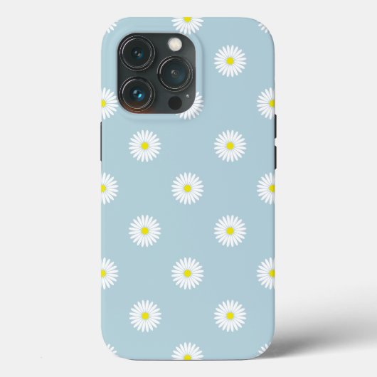 デイジーの青の図解パタ淡い色のーン Case-Mate iPhoneケース (裏面)