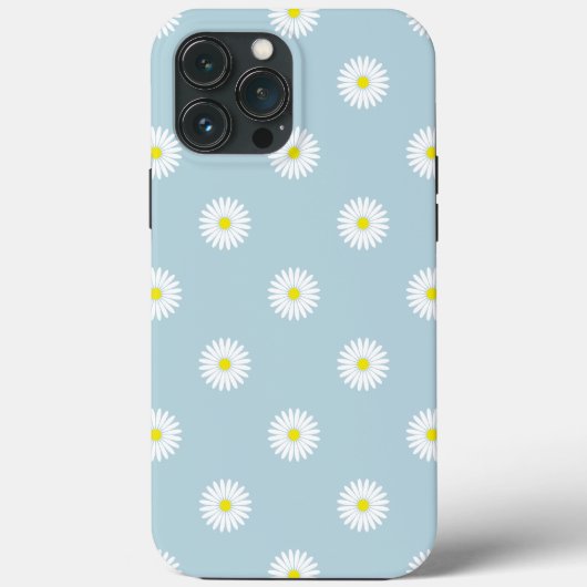 デイジーの青の図解パタ淡い色のーン Case-Mate iPhoneケース (裏面)