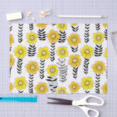 デイジーの黄色と黒 薄葉紙 (クラフト)