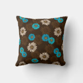 デイジーのDayzのヴィンテージのサイケデリックな花柄 クッション (裏面)