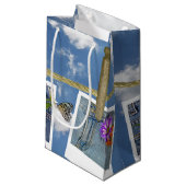 デイジーはクロースレインの青いジーンポケットに スモールペーパーバッグ (正面アングル)