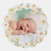 デイジーはバプテスマ感謝していを結ぶ オーナメントカード (正面)