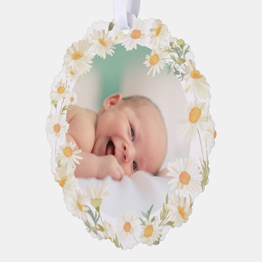 デイジーはバプテスマ感謝していを結ぶ オーナメントカード (左)